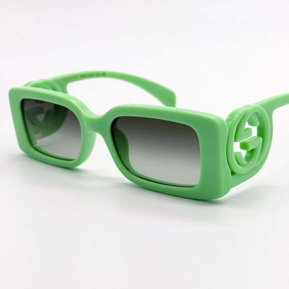 NEW GUCCI GG1325S 004 WOMEN GREEN SUNGLASSES GUCCI - Picture 9 of 15